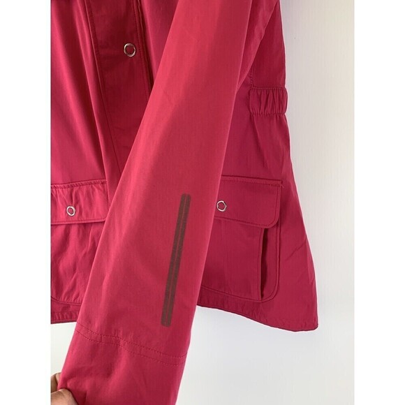 BOGO Brooks Silver Bullet Jacket Pink Zip Snap Shelter Tech Lightweight 220619 L - Picture 6 of 15